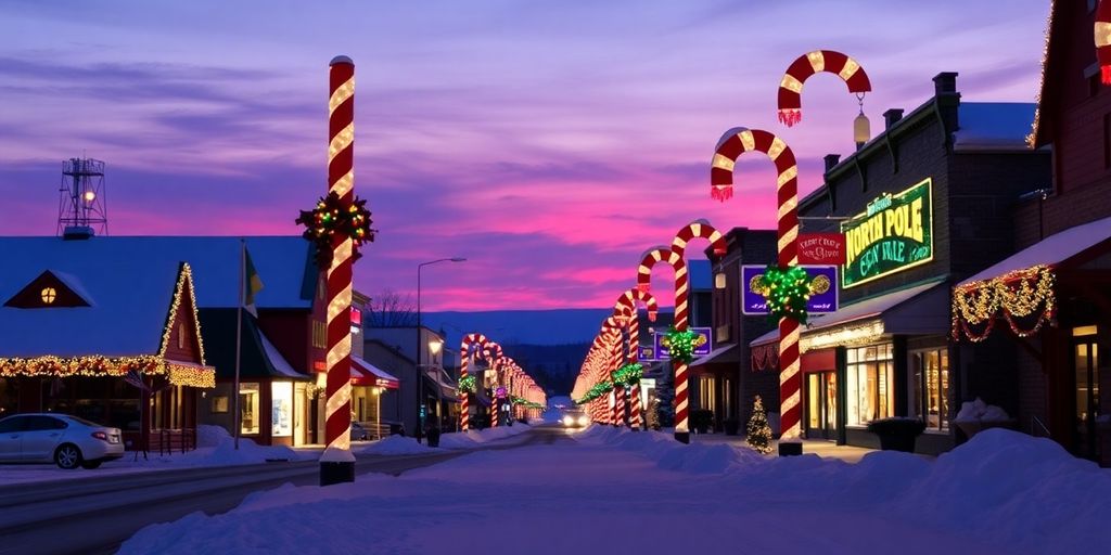North Pole Alaska Christmas decorations